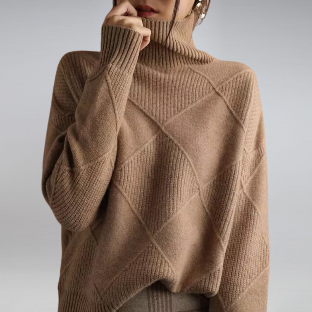 Adella Cashmere Turtleneck Sweater