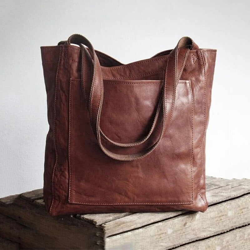 Emma Vegan Leather Tote Bag