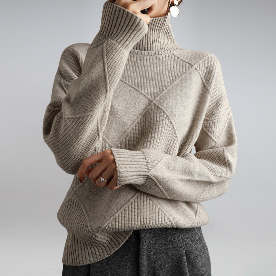 Adella Cashmere Turtleneck Sweater