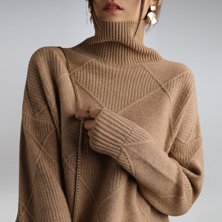 Adella Cashmere Turtleneck Sweater