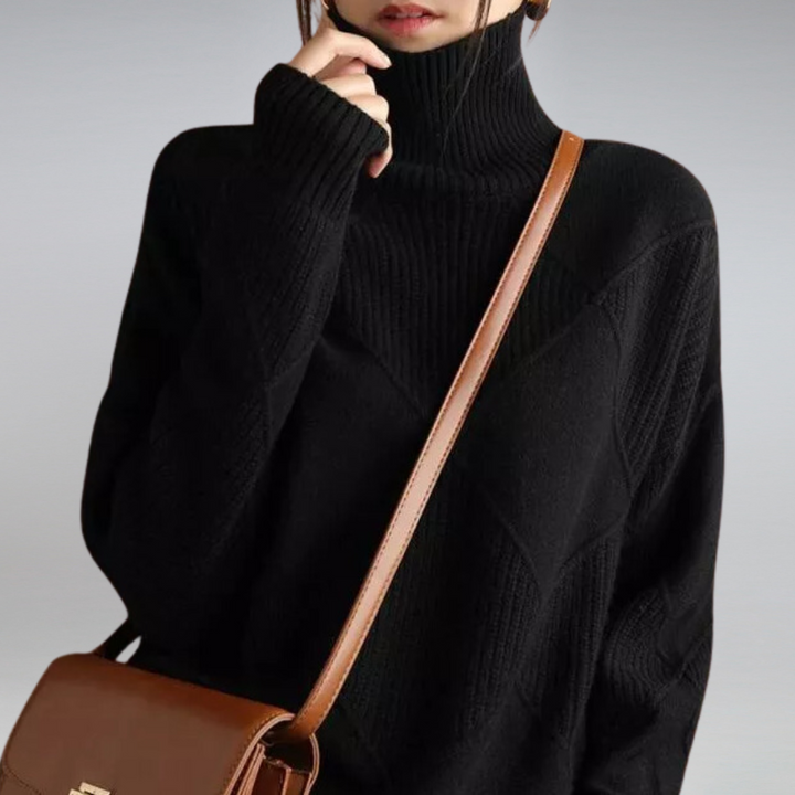 Adella Cashmere Turtleneck Sweater