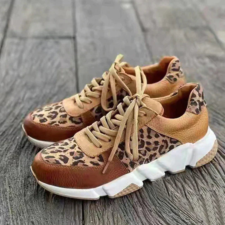 Julia Leopard Print Orthopedic Sneakers